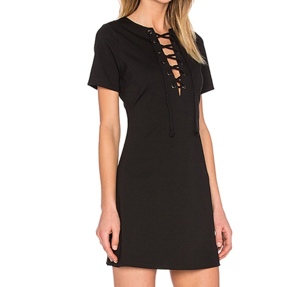 LUCCA COUTURE Lace Up Shift Dress - Picture 1 of 4